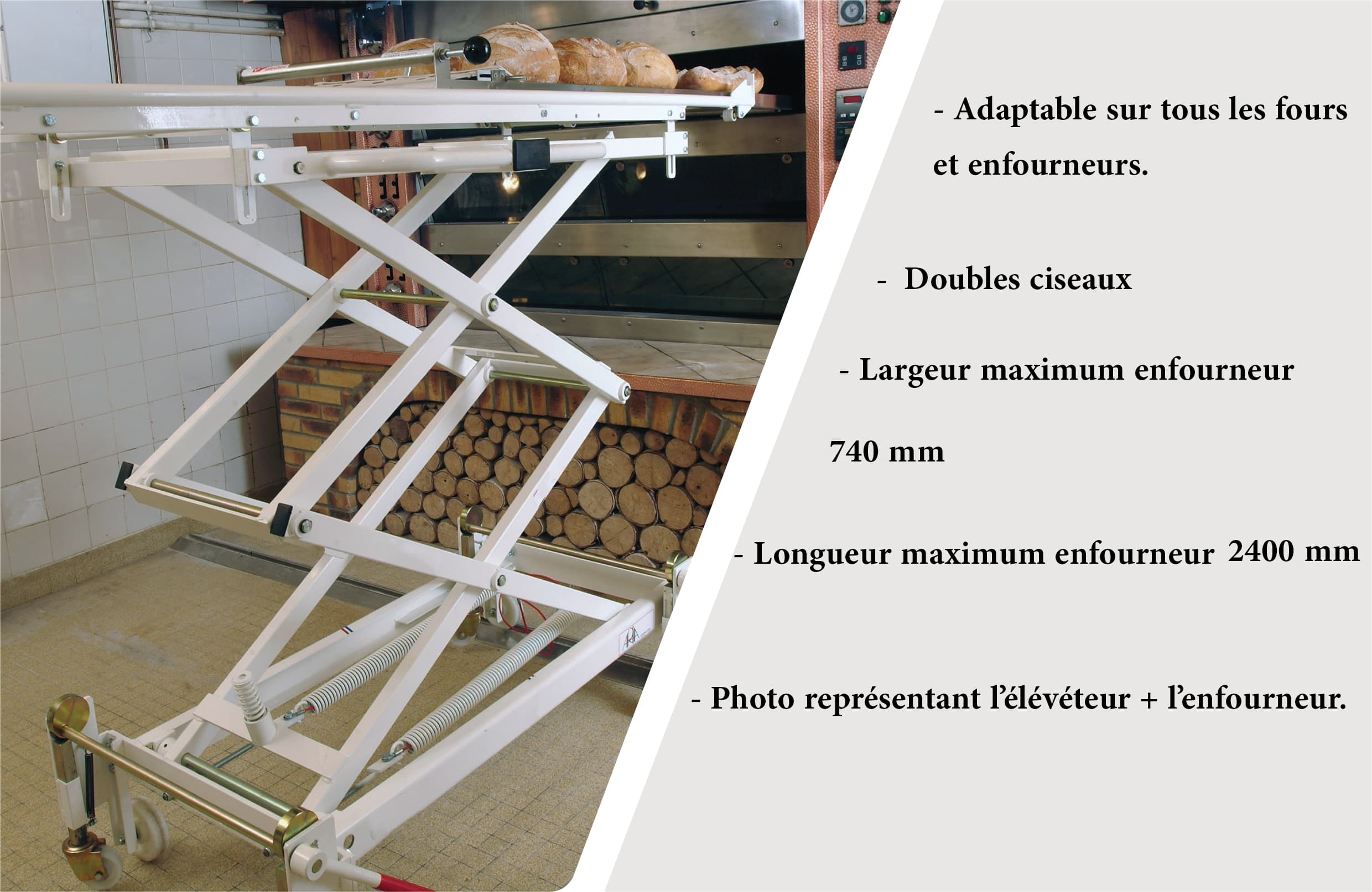 ELEVATEUR COURT DOUBLES CISEAUX