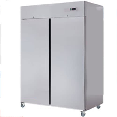 ARMOIRE FRIGORIFIQUE - VENTILEE - 1400 litres - 2 portes GN2/1 - Sur roues - \"Tel 01 39 35 16 60\"
